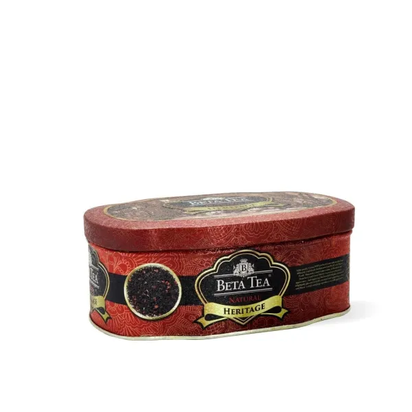 Beta Heritage Kırmızı Metal Ambalaj 75 GR (Seylan Çayı - Ceylon Tea)