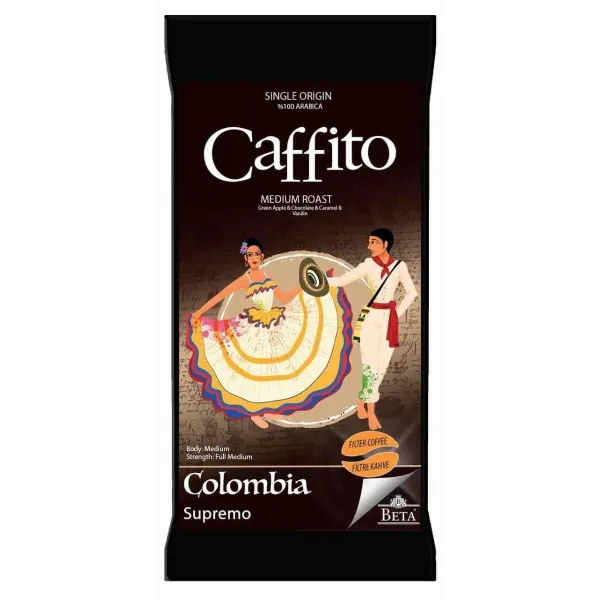 Caffito Kolombiya Supremo Filtre Kahve 250 Gr