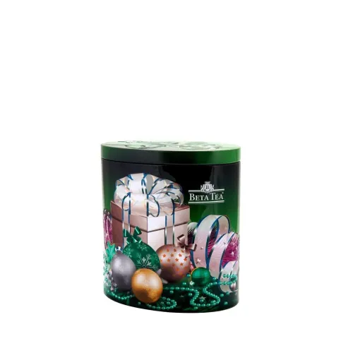 Green Oval Metal Ambalaj 50 gr