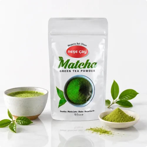MATCHA ÇAYI 50gr Premium Kalite Taze Öğütüm %100 Saf Matcha Tozu