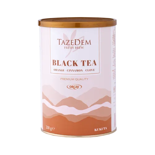 Tazedem Siyah Çay (Portakal-Tarçın) - 200 Gr.