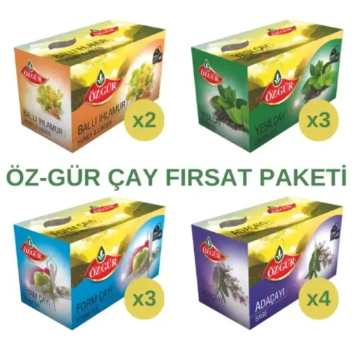 ÖZGÜR 20'li Karışık Bitki Meyve Çayları (Fırsat)