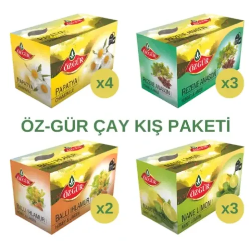 ÖZGÜR 20’li Karışık Bitki Meyve Çayları (Fırsat2) – Kış Paketi
