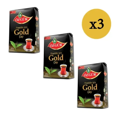 ÖZGÜR Gold Çayı 1000 Gr x 3 Adet