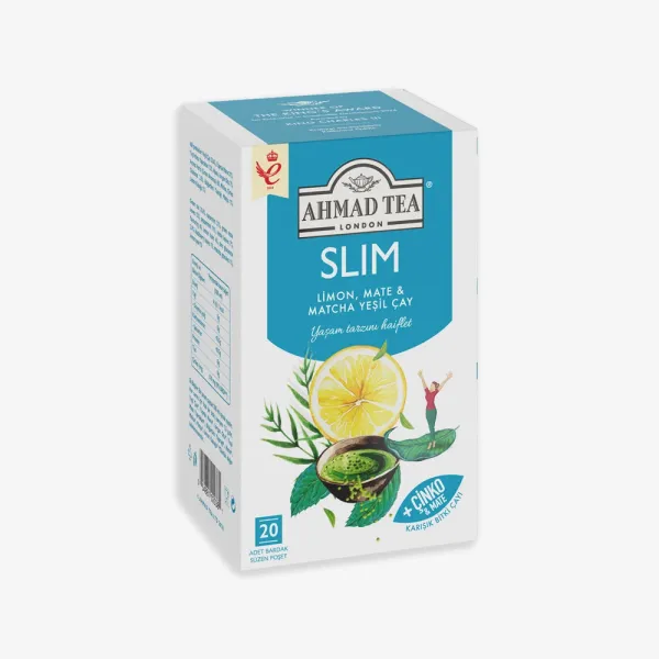 AHMAD TEA Slim Limon, Mate Ve Matcha Yeşil Çay Karışımı