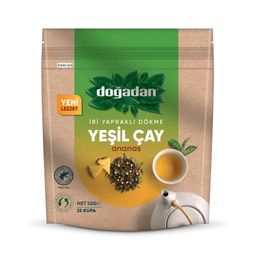 Doğadan Dökme Yeşil Çay Ananas