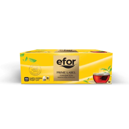 Efor Çay Prime Label Süzen Poşet Çay (100 Adet)