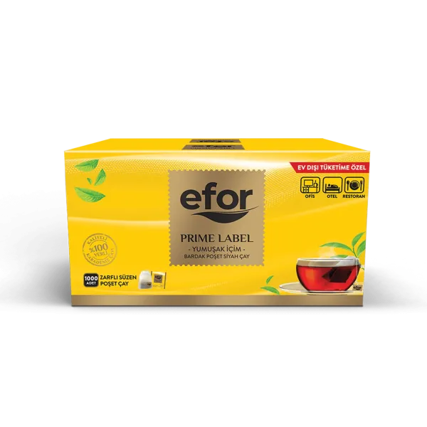 Efor Çay Prime Label Süzen Poşet Çay (1000 Adet)