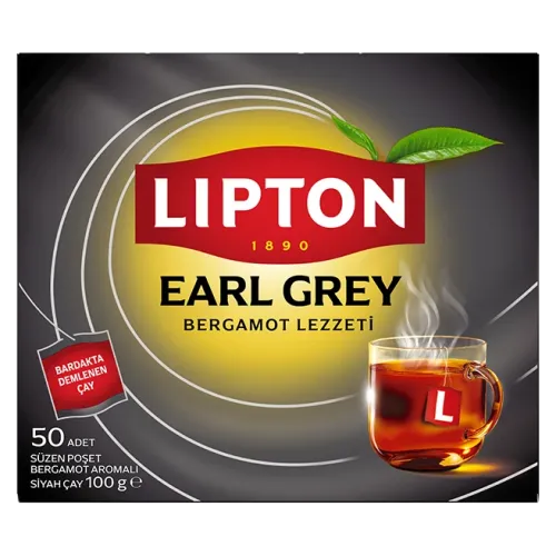 Lipton Earl Grey  50'li Bardak Çay