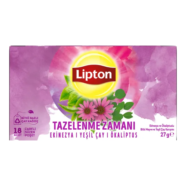 Lipton Tazelenme Zamanı Ekinezya, Yeşil Çay & Okaliptüs 18'li